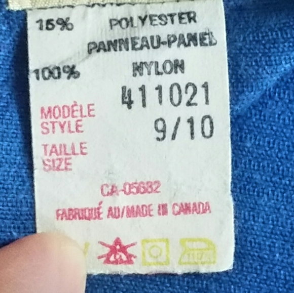 Maternity Blue Corduroy Pants Vintage - Picture 8 of 9